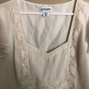 White Maternity Blouse